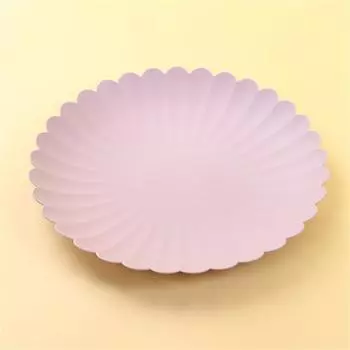 Household Small Disc Easy To Clean Spit Bone Household Snacks Cake Tableware Table Small Disc Feel Comfortable Dim Sum Dim Pot Large фиолетовый