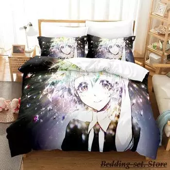 Houseki no Kuni Постельное белье Single Twin Full Queen King Size Bed Set Adult Kid Bedroom Duvetcover Sets Anime Parure de lit Bed 70x133cm 2pcs