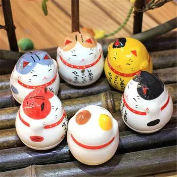 HOVFELER Мультфильм Счастливый Японский Кот Фортуна Керамические Изделия Украшения Пейзаж Домашний Декор Аксессуары Подарки