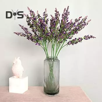 HOW-E многофункциональный цветок с 3 головками из искусственного шелка, домашние реалистичные искусственные цветы мяты для свадьбы