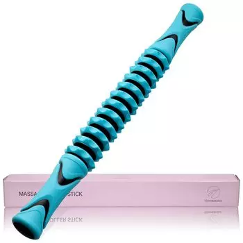 Howasuto Fascia Roller by Active Yoga Foam Roller Massage Roller Myofascial Release [Supervised Instructor] (04.Blue)
