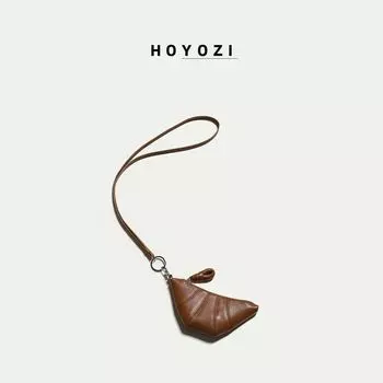 Hoyozi First Layer Cowhide Women s Small Youjia Bag Brown [New]]