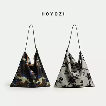 Hoyozi Forest Double-Sided Satin Summer Xiaoyoujia Bag Forest | Flowers [In Stock]]
