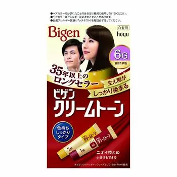 Hoyu Bigen Cream Tone 6G Natural Brown x 3 шт. Набор для окрашивания седых волос Краска для седых волос [Распродажа набора] (1 комплект) [Квазинаркотик]