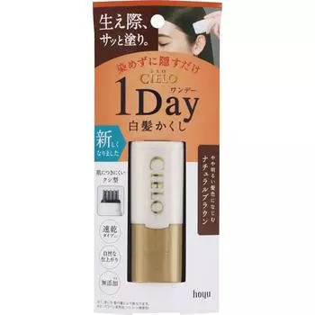 hoyu Cielo One Day Gray Hair Stripper Natural Brown 9ml Временный краситель для седых волос Краситель для седых волос Пожалуйста, внимательно прочтите инструкцию