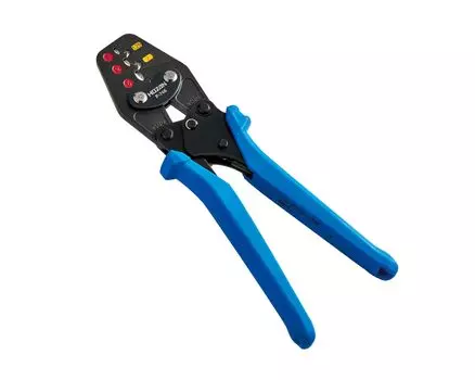 HOZAN Crimping tool Compact that can crimp two types of terminals and multiple sizes with one tool For insulated closed crimp terminals With molding синий