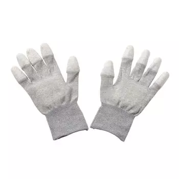 HOZAN ESD Antistatic 10 Fingertip Touch Panel L Size Gloves, Gloves, Pairs, Anti-slip, Coat, Compatible, F-66-L
