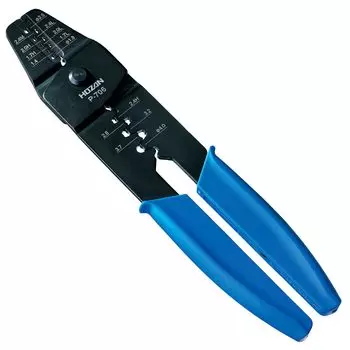 HOZAN Обжимной инструмент открытого типа Обжимные клещи Матрица ступенчатая и имеет тонкую отделку AWG (для контактов) #28~#14 P-706