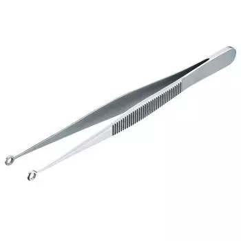 HOZAN tweezers, total length 130mm, opening width 15mm, ring type P-878