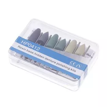 Hp0412 12 шт./комплект стоматологическая смоляная основа скрытые наборы для полировки зубных протезов для низкоскоростного углового наконечника стоматологические инструменты onesize