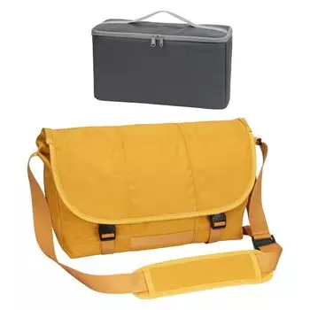 Hphope Photography Наплечная сумка Сумка для камеры Наплечная сумка для камеры Легкая Водоотталкивающая Сумка-чехол для зеркальной камеры Сумка для хранения вещей для камеры на каждый день жёлтый