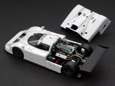 HPI Jaguar Однотонная модель Белый Ягуар 1/43 hpi racing XJR-9 белый
