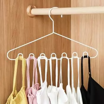 Хранение 2 цветов. Практичный дизайн с несколькими сетками. Вешалки с несколькими портами. Вешалка для одежды. Вешалка для одежды. S белый