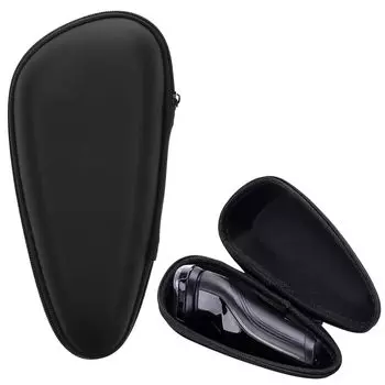 Хранение бритвы Хранение электробритвы Хранение бритвы Многофункциональный защитный чехол для путешествий, чехол, чехол, сумка, ударопрочный, водонепроницаемый, чёрный