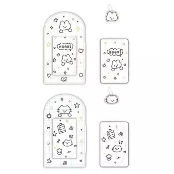 Хранение фотографий Альбомная коллекция книг 3 дюйма 28 карманов Милый альбом с фотографиями животных из мультфильмов Альбомы с картинками