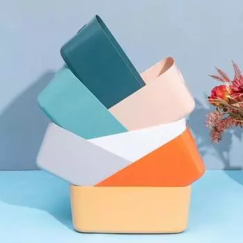 Хранение Гладкий Прочный Большой Вместимости Настольный Косметический Органайзер Корзина Для Хранения Одежды M