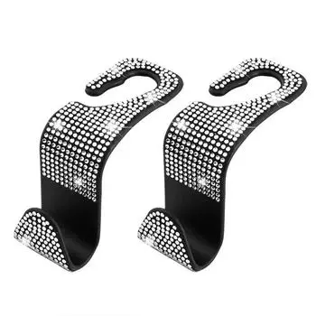 Хранение крючков для автомобиля Diamond Flash: Скрытый многофункциональный крючок для спинки сиденья 1 piece белый