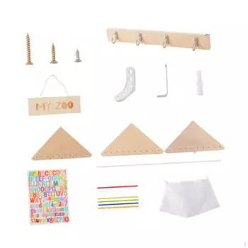 Хранение мягких игрушек Деревянный уголок для плюшевых игрушек Подвесная полка для мягких игрушек