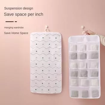 Хранение нижнего белья, бюстгальтеров, носков, висит 12 Grid 40 * 72cm