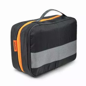 Хранение одежды для путешествий Компрессионный рюкзак для путешествий Pace Large YKK Удобный деловой рюкзак 2025 года [KEEPON] Чехол, Сумка, Мужская, Расширяемая, Водонепроницаемая, чёрный