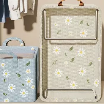 Хранение одежды, домашнее общежитие, небольшой шкаф с Дейзи, стальной каркас, ящик для хранения, брюки, тканевый органайзер, коробка для хранения, корзина для хранения Daisy синий