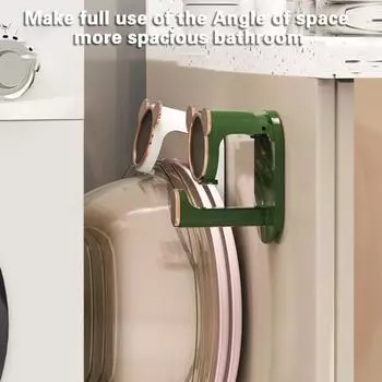 Хранение предметов Креативная форма Полезная хорошая несущая способность Без повреждений Подвесной настенный крючок Вешалка для раковины Подвесной крючок белый