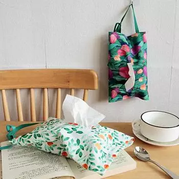 Хранение салфеток 4 стиля Привлекательный износостойкий контейнер для салфеток с принтом рыбы Сумка для хранения салфеток Контейнер для салфеток B