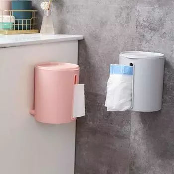 Хранение салфеток Пылезащитный Удобный Настенный Диспенсер для рулонной бумаги для ванной комнаты и спальни розовый