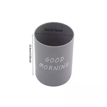 Хранение Стаканы для ванной Чашки для зубных щеток Пластиковые гаджеты Чашка для ванной Небьющиеся Товары для дома Товары для дома One Size серый