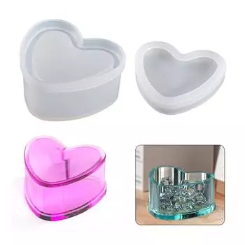 Хранение ювелирных изделий для емкости из эпоксидной смолы, контейнера для конфет, органайзера, коробки, формы для домашнего декора, инструментов, украшения рабочего стола, ремесла G A