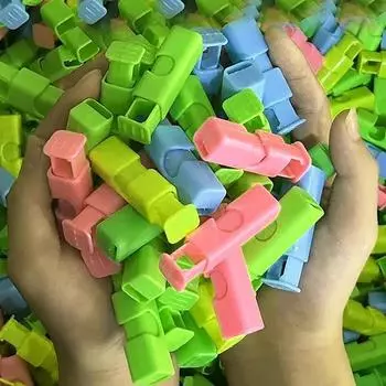 Хранение Запечатывание Хлебные Мешки Зажимы Фестиваль Подарочные Пакеты Для Закусок Пружинный Зажим Кухонные Мешки Для Овощей и Зерна Запечатывание Гаджеты