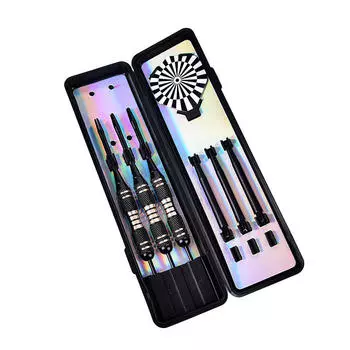 Храните 3 шт. Дротики Гибкий Пластик Прочный Компактный Чехол Для Дартса чёрный