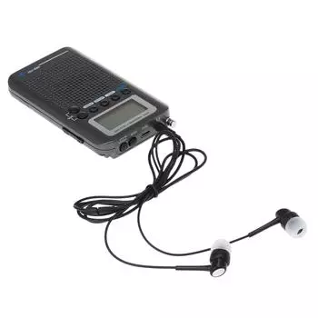 HRD-737 Портативный полнодиапазонный приемник авиационного диапазона FM/AM/SW/CB/Air/VHF с ЖК-дисплеем и будильником