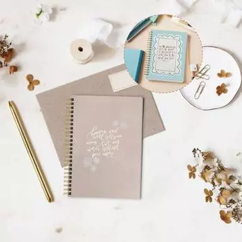 Христианский блокнот Yousheng с катушкой ниток Религиозный журнал Женский блокнот для изучения Библии Церковные духовные события Христианские канцелярские принадлежности светло-розовый