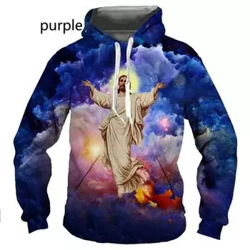 Христианский Бог Иисус Крест Толстовка 3D принт Толстовки Мужские/Женские Толстовка Harajuku Уличная мода детские толстовки мужские пальто S