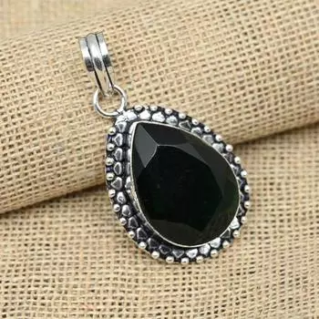 Хром-диопсид драгоценный камень Необычный кулон ручной работы из стерлингового серебра 925 пробы для подарков 1.77 Inches зелёный