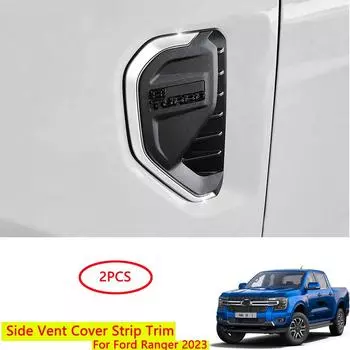 Хромированная боковая накладка на вентиляционное отверстие для Ford Ranger T9 2023 Auto