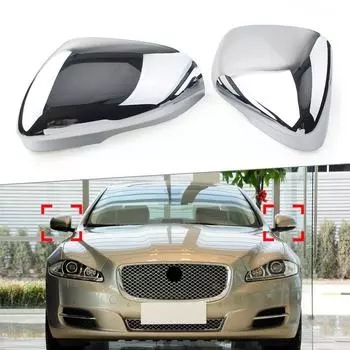 Хромированная крышка зеркала заднего вида автомобиля для Jaguar XF XFR XFR-S XJ XJR XK XKR XKR-S XE 2010 2011 2012 2013 2014 2015 Right Side