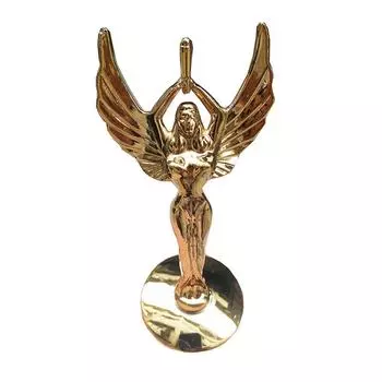 Хромированная Металлическая Нимфа Богиня Автомобиль Передний Капот Орнамент Эмблема Значок Наклейка золотой