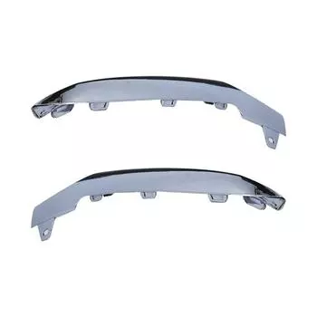 Хромированная накладка молдинг переднего бампера ПАРА Л&П для Mercedes W212 E350 2014 -2016