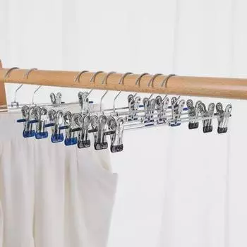 Хромированная нескользящая вешалка для брюк из нержавеющей стали
