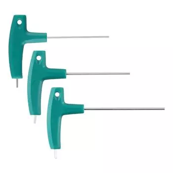 Хромированная обработка 4 мм Т-образный шестигранный ключ-ключ Внутренняя шестиугольная отвертка 2MM