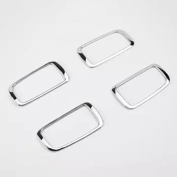 Хромированная внутренняя дверная ручка, крышка чаши, защелка, накладка, гарнир для Mitsubishi Outlander 2014-2018 белый