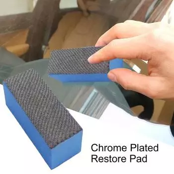 Хромированная восстанавливающая подушечка, универсальная износостойкая, не царапающаяся, экономящая труд многоразовую чистящую губку для очистки автомобиля от ржавчины