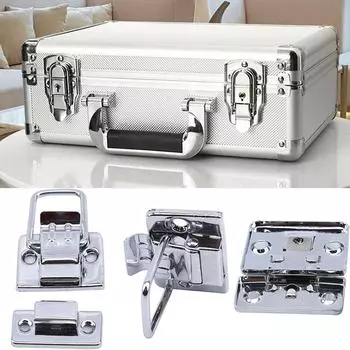 Хромированная защелка-рычаг для ящика, чемодана, инструмента, застежка для дома, бытовых принадлежностей, высококачественный замок для винной коробки, пряжка для косметической коробки One size