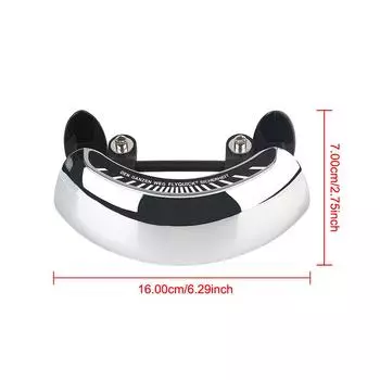 Хромированное зеркало заднего вида для мотоцикла, голографическое универсальное 180-градусное сверхширокоугольное зеркало заднего вида с креплением на центральное лобовое стекло