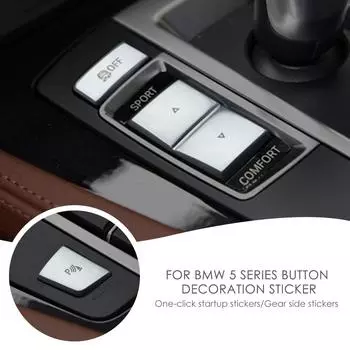Хромированные автомобильные кнопки, наклейки, аксессуары для салона автомобиля для BMW F10 F07 F06 F20 F30 F32 F01 F02 F25 F26, наклейки для стайлинга автомобиля
