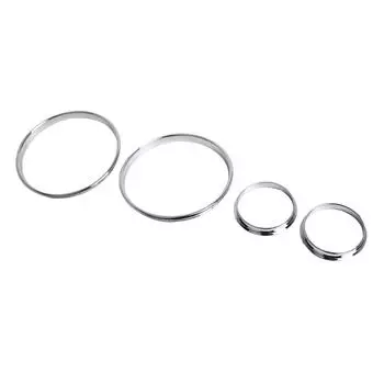 Хромированные кольца для приборной панели, ободки, кольца для спидометра, ободки для BMW 5 серии E39 7 серии E38 X5 E53