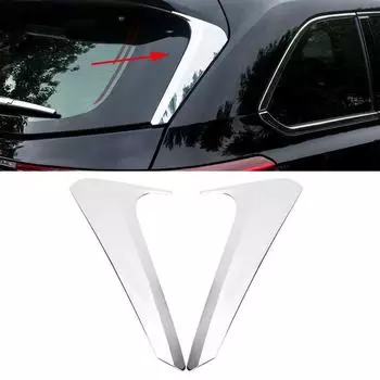 Хромированные накладки на боковые спойлеры на заднее окно для Toyota Highlander 2014-2019