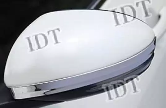 Хромированные накладки на боковые зеркала IDT для Nissan E13 New Note Mini Dress Up Внешний Тюнинг Боковые Зеркала Зеркало Двери (Включает Ткань) - (Хром